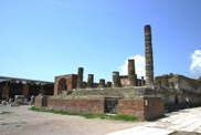 Temple of Jupiter in Pompeii ruins
