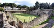 The Palaestra, situated near the Amphitheatre in Pompeii ruins