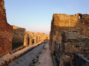 A street in Pompeii ruins