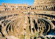 View from the inside of the Coliseum