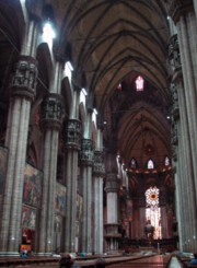 Interior of the Duomo of Milan