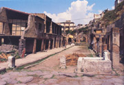 The Forum in the ruins of Herculaneum