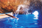 Detail of the Blue Grotto of Capri