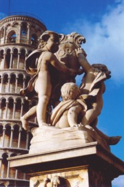 The leaning tower of Pisa