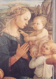 Madonna with child and two angels
