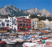 Marina Grande, the port of Capri island