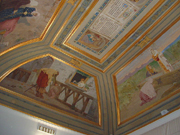 Frescoed vault in the National Archaeological Museum of Naples