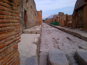 Via Stabiana, one of the streets in Pompeii