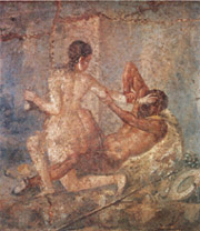 Satyr and Hermaphrodite in Pompeii