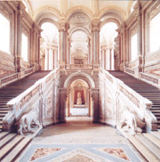 The Grand staircase of the Royal Palace of Caserta