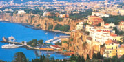 The Sorrento Coast seen from the sea