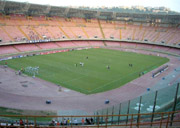 Inside the San Paolo Stadium in Naples