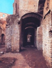 The subterranean passages in the coliseum