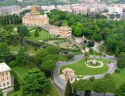 Aerial view of the Vatican Gardens