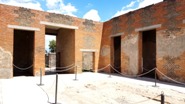 Atrium of a domus in Pompeii ruins