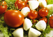 The Caprese salad, the typical dish of Capri island