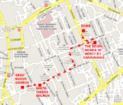 Itinerary of the walking tour