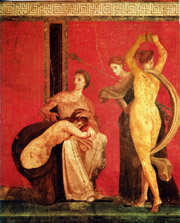 The room with the frescos of the Dionysiac mysteries