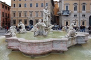 The Moro Fountain in Navona square