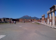 Forum in Pompeii ruins