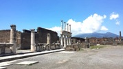 Pompeii Forum, the main civic, commercial and religious center of old Pompeii 