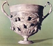 Silver cup from the House of the Menander