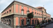 The facade of the Archaeological Museum of Naples