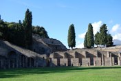 A view of Pompeii ruins