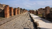 A typical street in Pompeii ruins