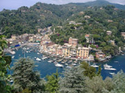 <b> View of Portofino from Castello Brown </b>