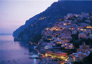 Amalfi tour with POMPEII.ORG.UK: Positano by night 