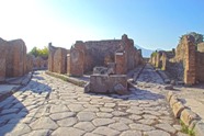 Typical roads in Pompeii ruins