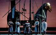 A scene of the Tancredi Opera by Rossini in San Carlo Theatre in Naples