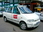 Typical convertible taxi of Capri island 