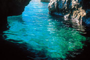 Torquoise colour of the water of Capri