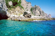 A stretch of  coast in Capri
