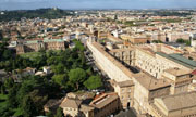 Aerial view of the Vatican Museums