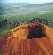 Bird's eye view of Vesuvius