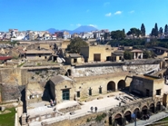 <b>Herculaneum view with Vesuvius on the background </b>