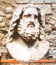 Collosal torso of Jupiter in Pompeii